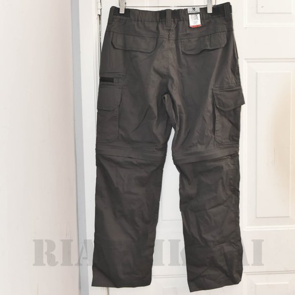 GRAY ( Charcoal ) Men's Convertible Pants BC Clothing - Picture 4 of 13